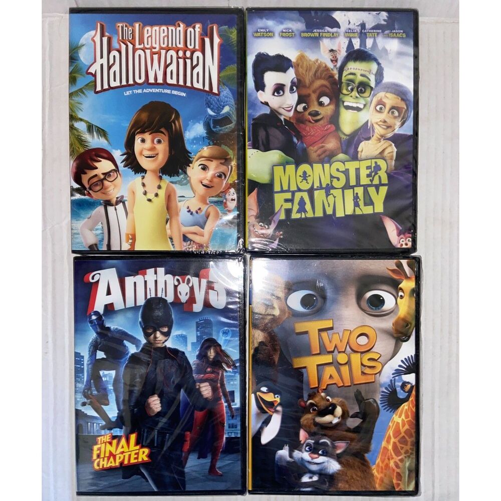4 Kids Halloween Movies NEW The Legend of Hallowaiian Two Tails Monster Family